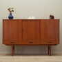 Vintage Highboard Teakholz Braun 1960er Jahre 1