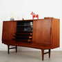 Highboard Teakholz Braun 1970er Jahre  4