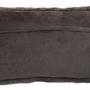 Bosie Lamina Grey Rectangular Faux Fur Cushion 2