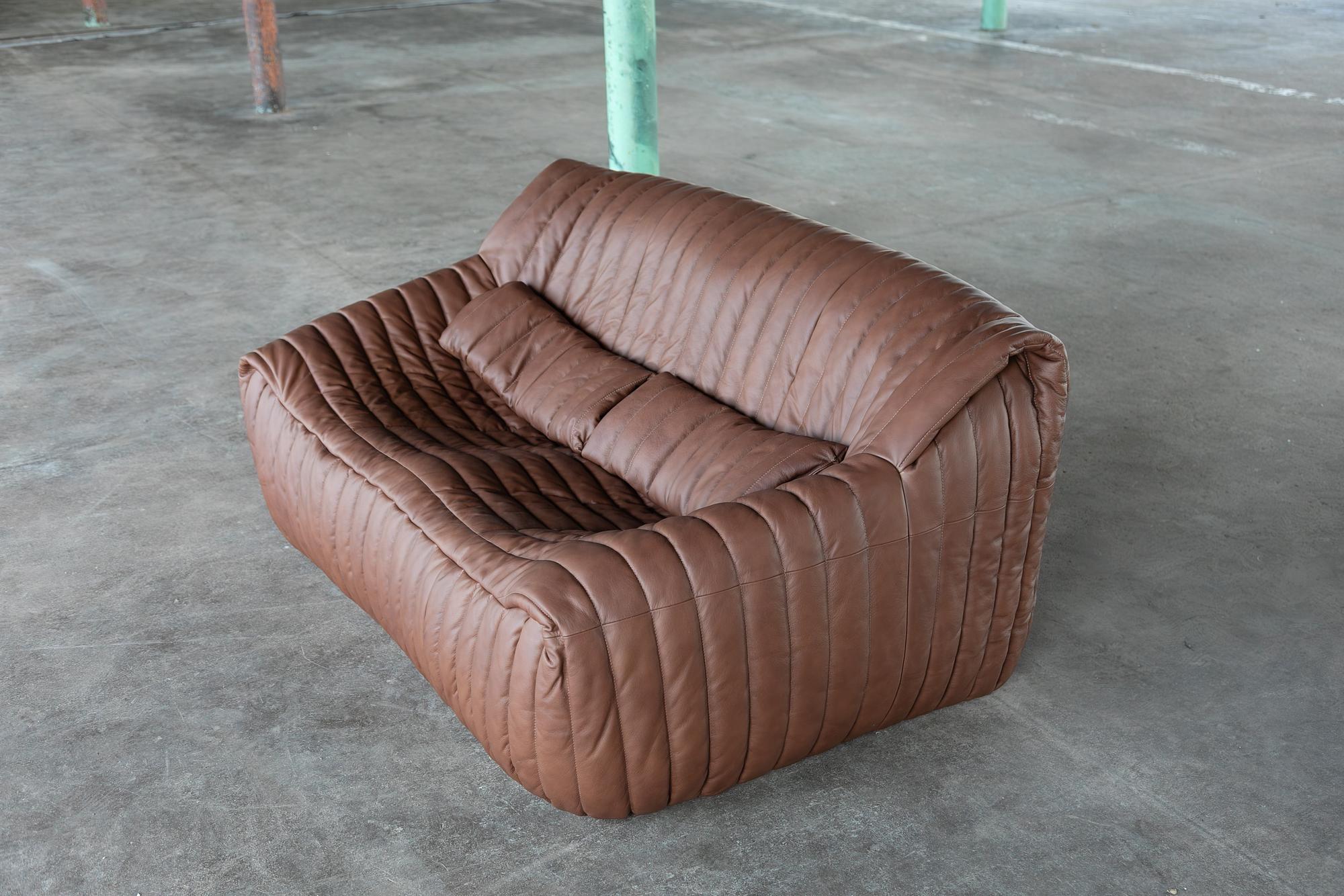 Sandra Sofa 2-Sitzer Glattleder Folk Brown 2