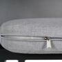 2x Garden cushion chair aluminum powder-coated light grey 5