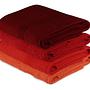 4x Rainbow teli da bagno cotone rosso 0