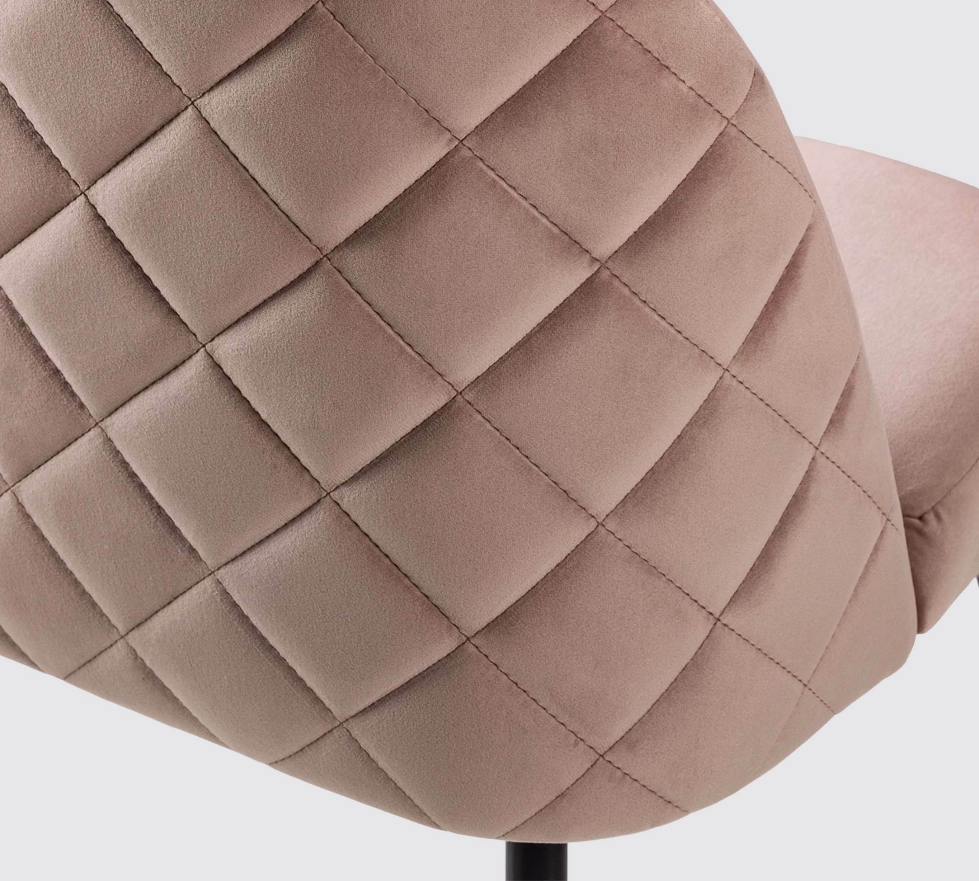 Upholstered chair velvet dusty pink 6