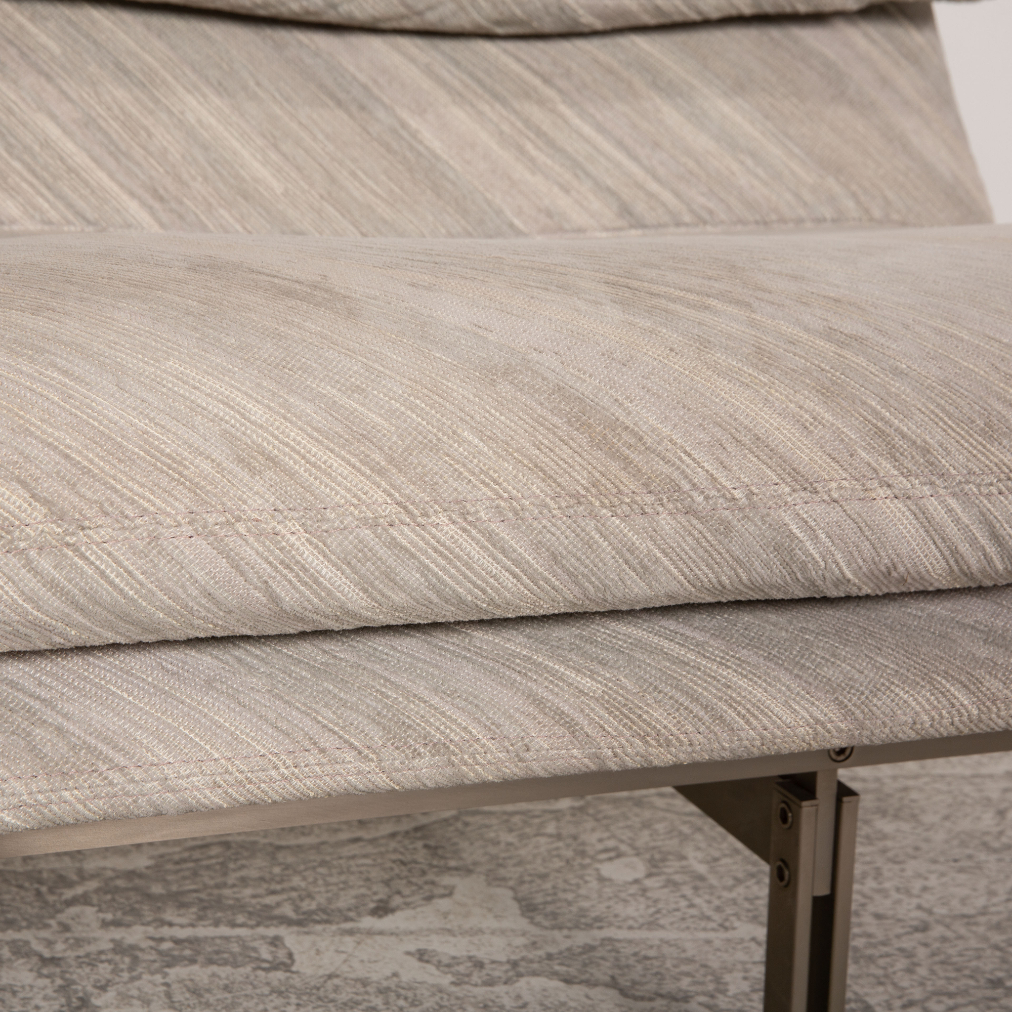 Wave Sofa Garnitur mit Funktion Stoff Grau 2