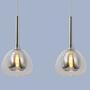 Pendant lamp Hadan III mirror glass / iron 3-bulb 2