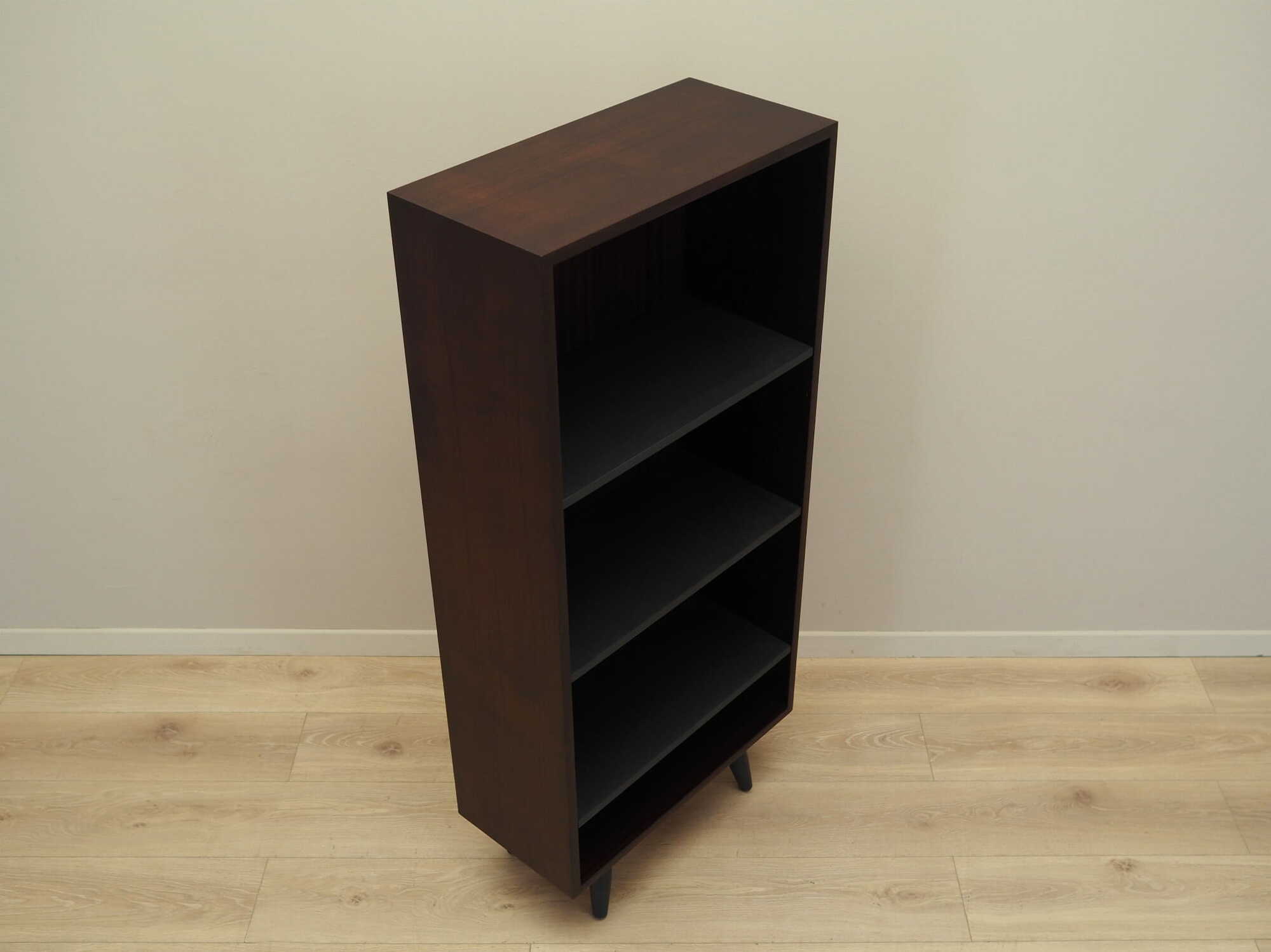 Bücherregal Mahagoni Schwarz 1970er Jahre 4