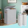 Beola Laundry Basket Polypropylene Grey 3