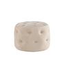 Benjamin Pouf Samt Beige Ø55cm 1