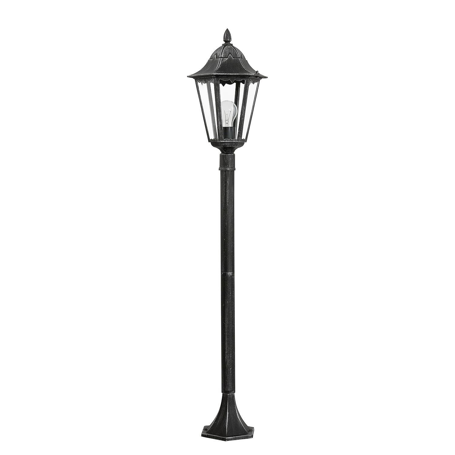 Laterne Navedo I Glas / Aluminium 1-flammig Schwarz 0