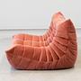 Togo 2-seater sofa cord coral 3