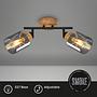 Ceiling lamp Aluminium Oak 4