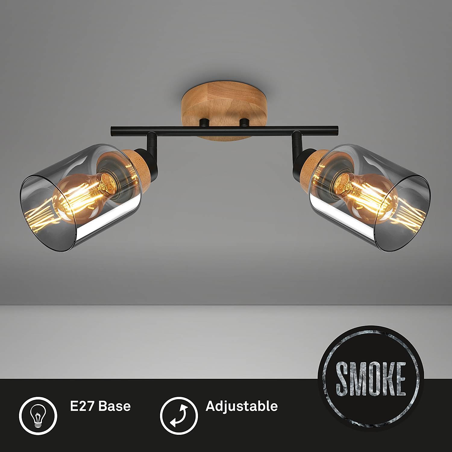 Ceiling lamp Aluminium Oak 4