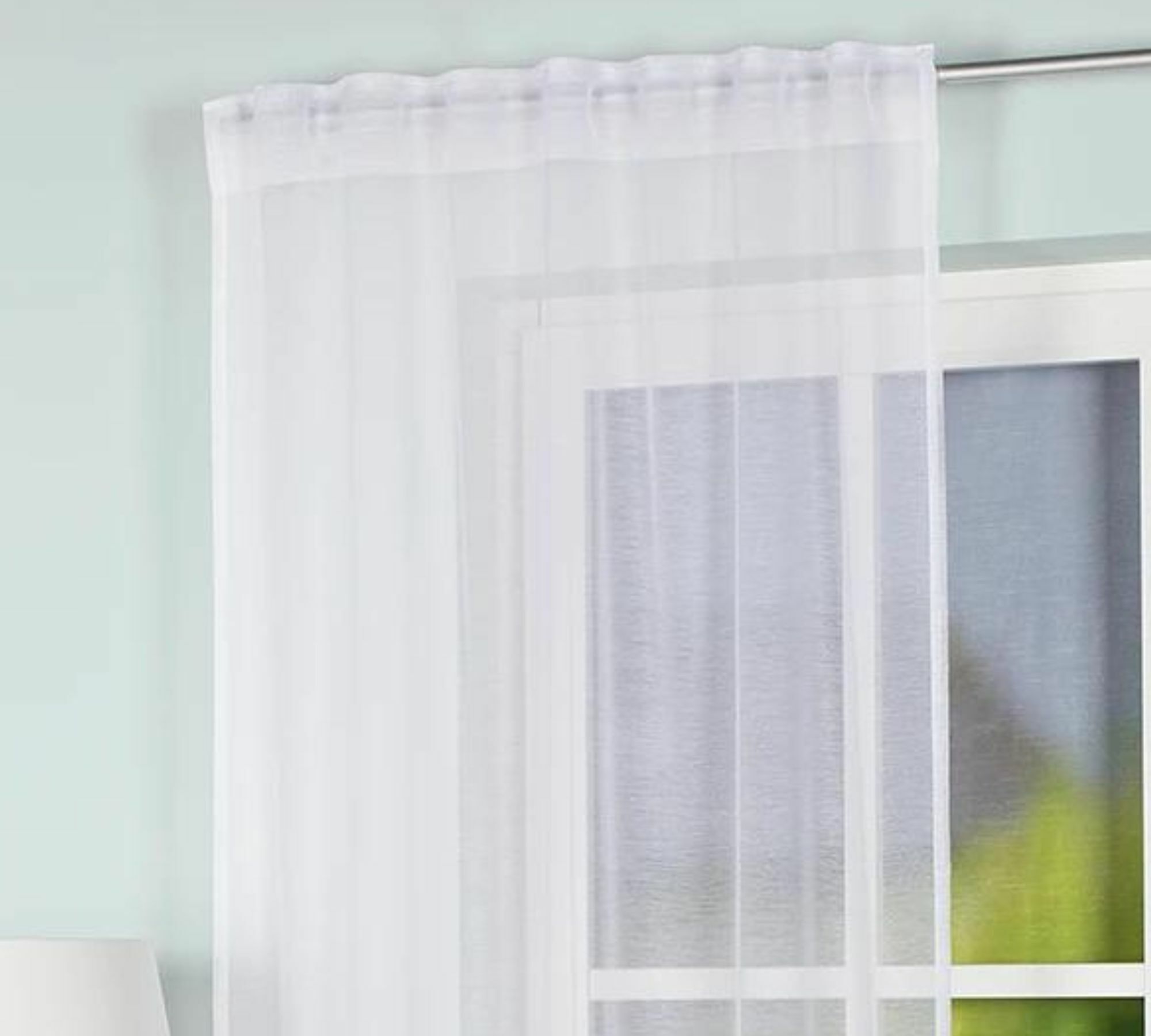 Vorhang Textil Weiß 0