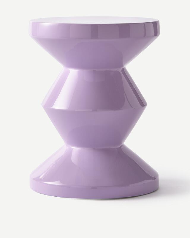 Zig Zag Hocker Lila 3