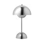 Flowerpot VP9 Tischleuchte Stahl Silber 1