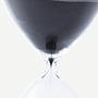 Sanduhr Ball Glas Transparent Schwarz 1