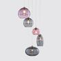 5-flammige Pendelleuchte Glas Bunt 0