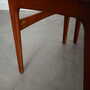 6x Chair Teak Velvet Brown 1960s 5