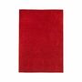 Kurzflorteppich Schurwolle Rot 70 x 140 cm 0