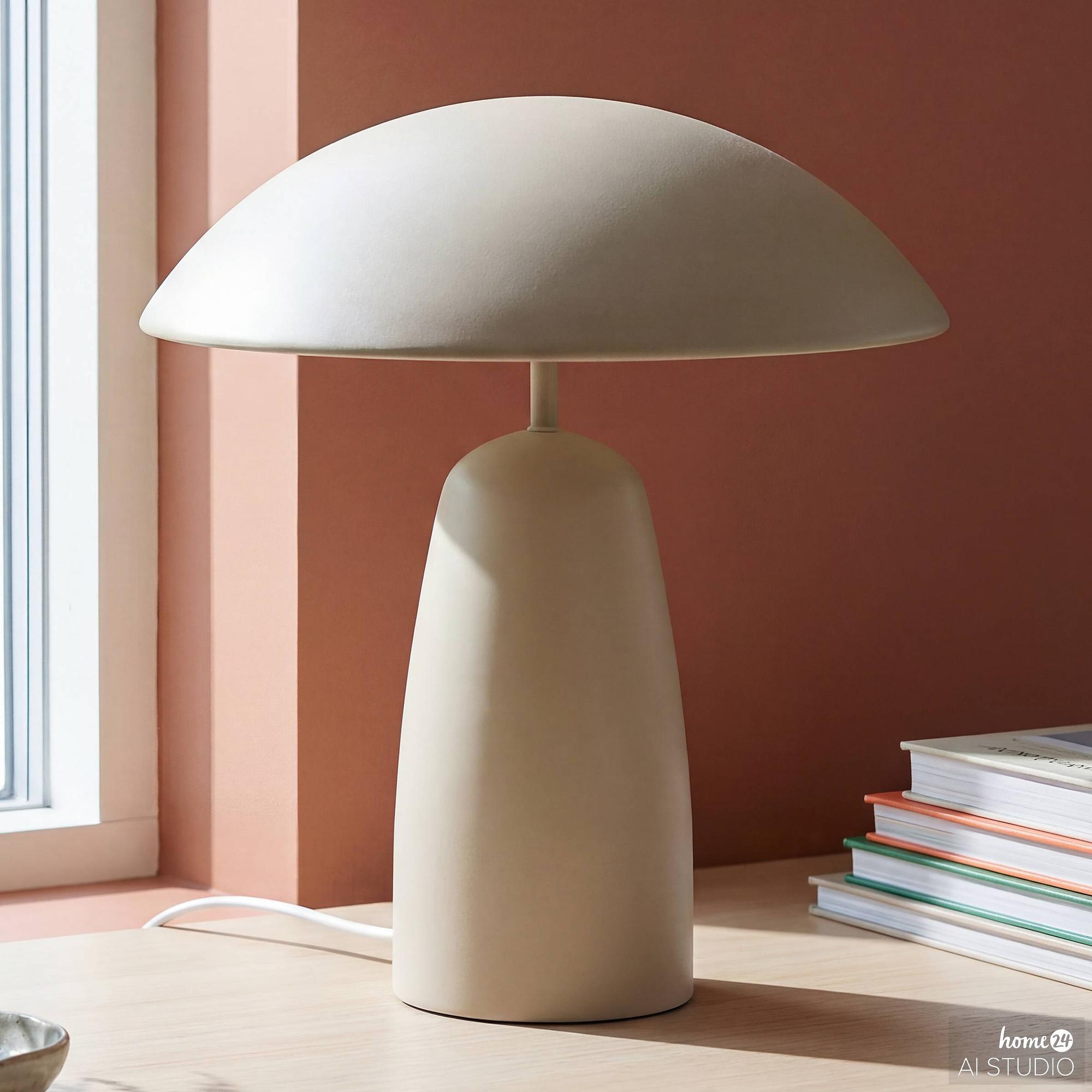Tischleuchte Belya Eisen Beige 1