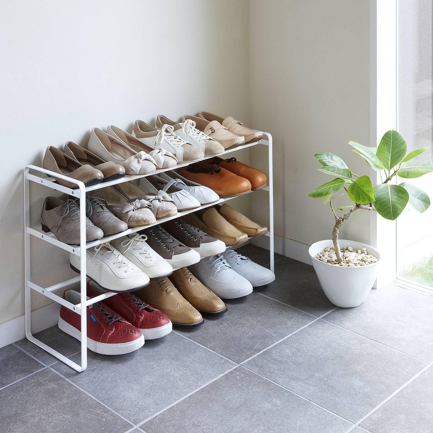 Frame I Schuhregal Stahl Weiß 1