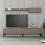 Lyon 2 TV cabinet wood veneer Atlas Black 1