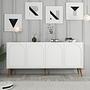 Lyon 81 Console White wood veneer 1