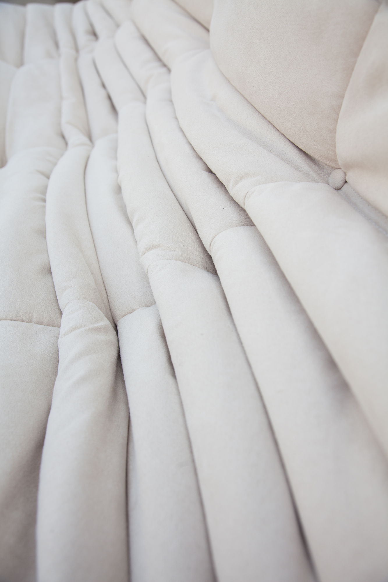 Togo Sessel und Ottoman Set Textil Off-White 9