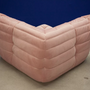 Togo Corner Sofa Velvet Light Pink 2