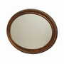 Vintage mirror wooden frame brown 1960s 0