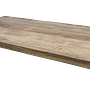 Rechteckige Portland Tischplatte Mangoholz 1