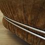 Armchair velvet brown 1970s 10
