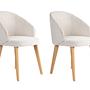 2x Bentley dining chair wood veneer White 1