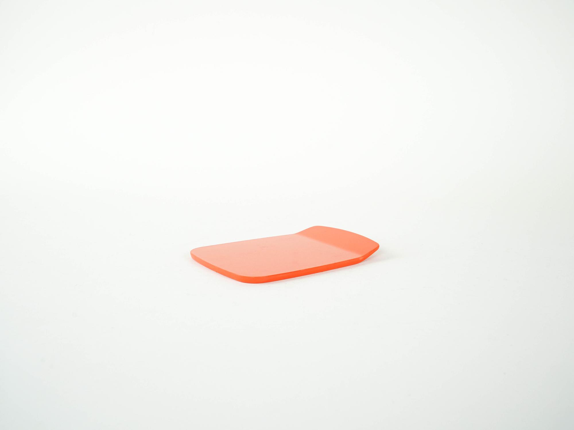 Schneidebrett 1970er Jahre Orange 1