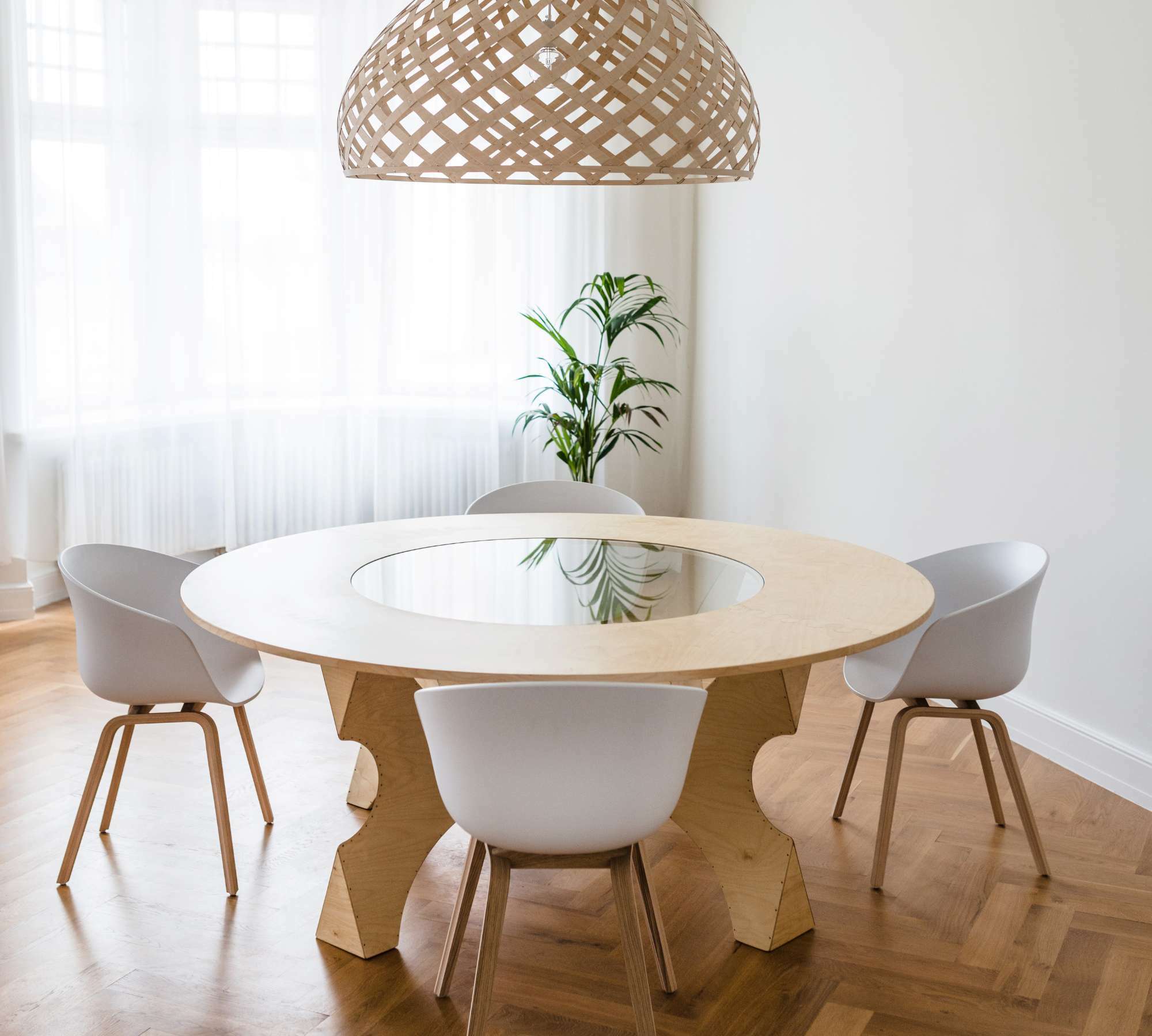 NEMO Table Wood Glass Natural 0