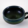 Dark Green Ceramic Mug 1970s 4