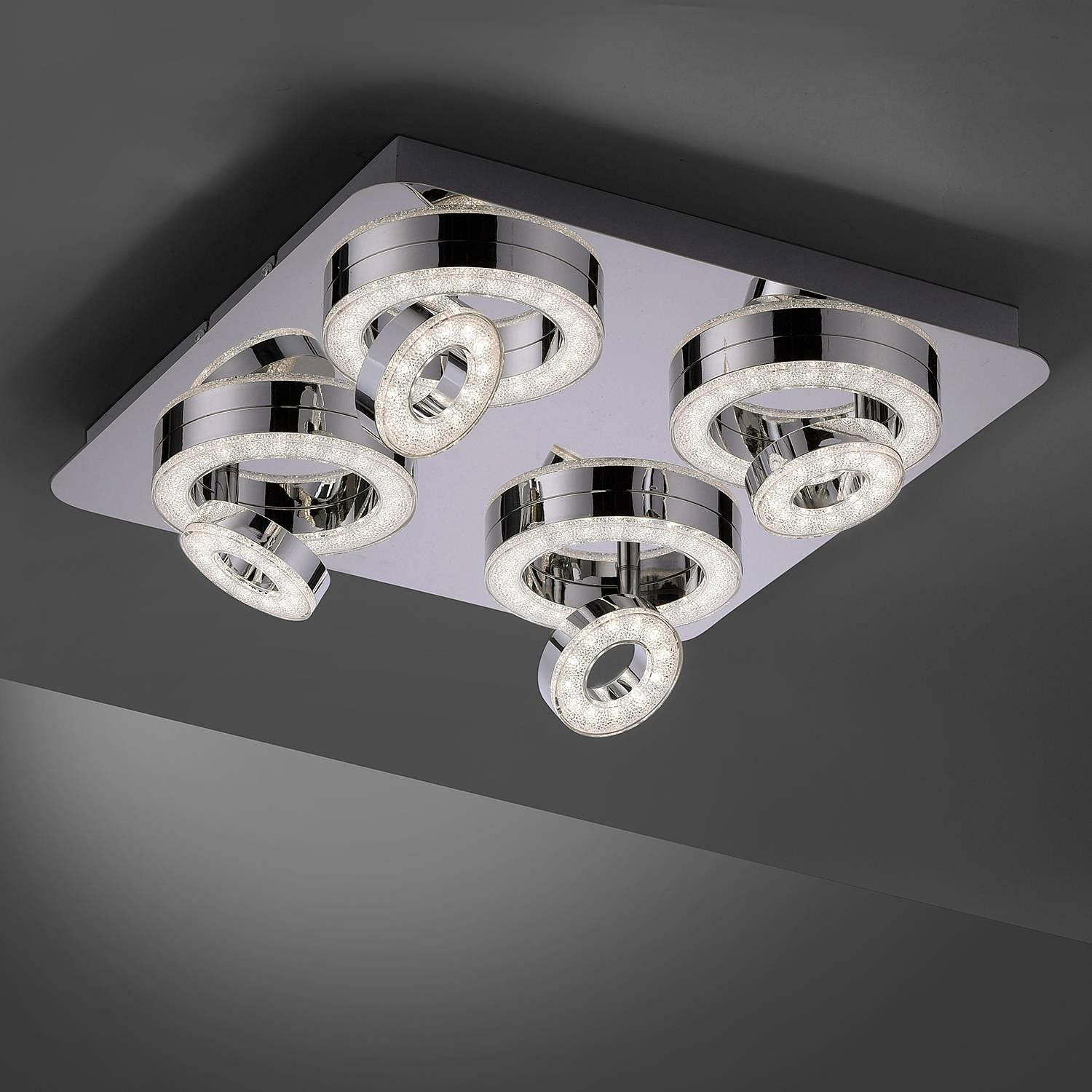 LED-Deckenleuchte Tim 8-Flammig Silber 3