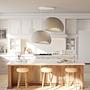 2-Flammig Wabi Sabi Dustfalls Pendelleuchte Beton Grau 3