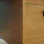 Vintage Desk Ash Wood Brown 1980s 11