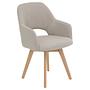 Stade Dining Chair Set of 2 Beige 4
