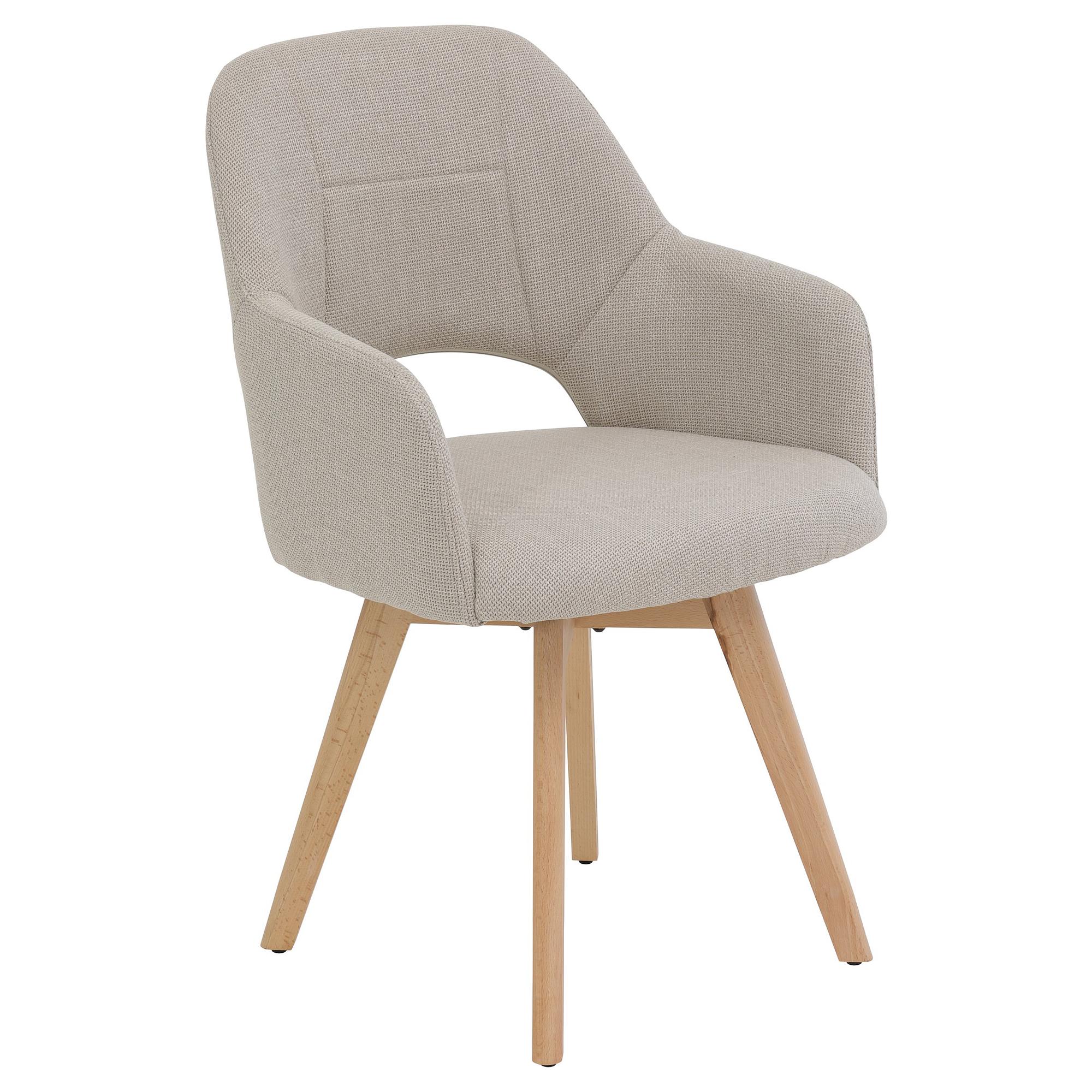 Stade Dining Chair Set of 2 Beige 4