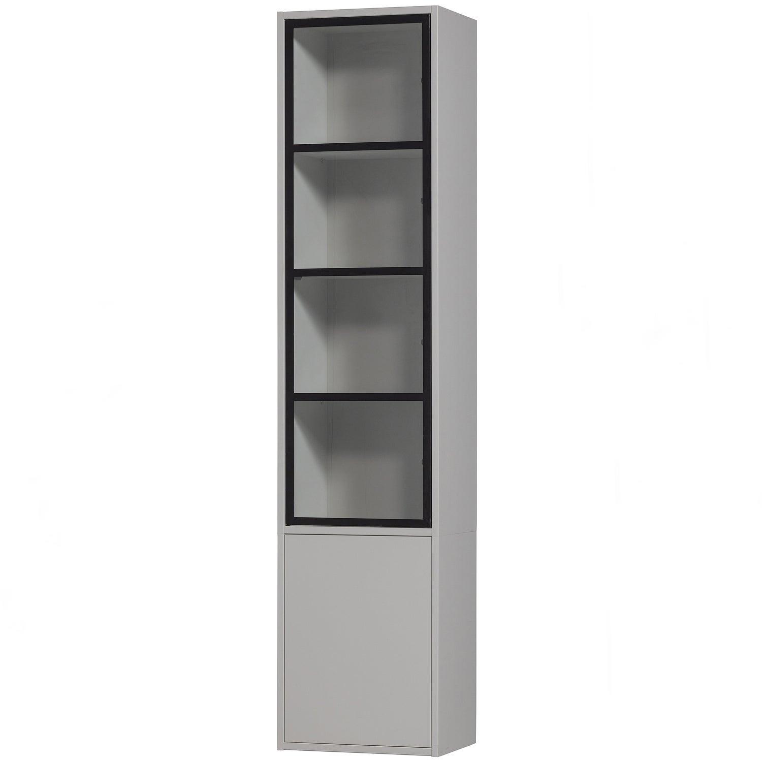 Basic Schrank Holz Grau 0