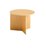 Slit Beistelltisch Wood Rund Beige 0