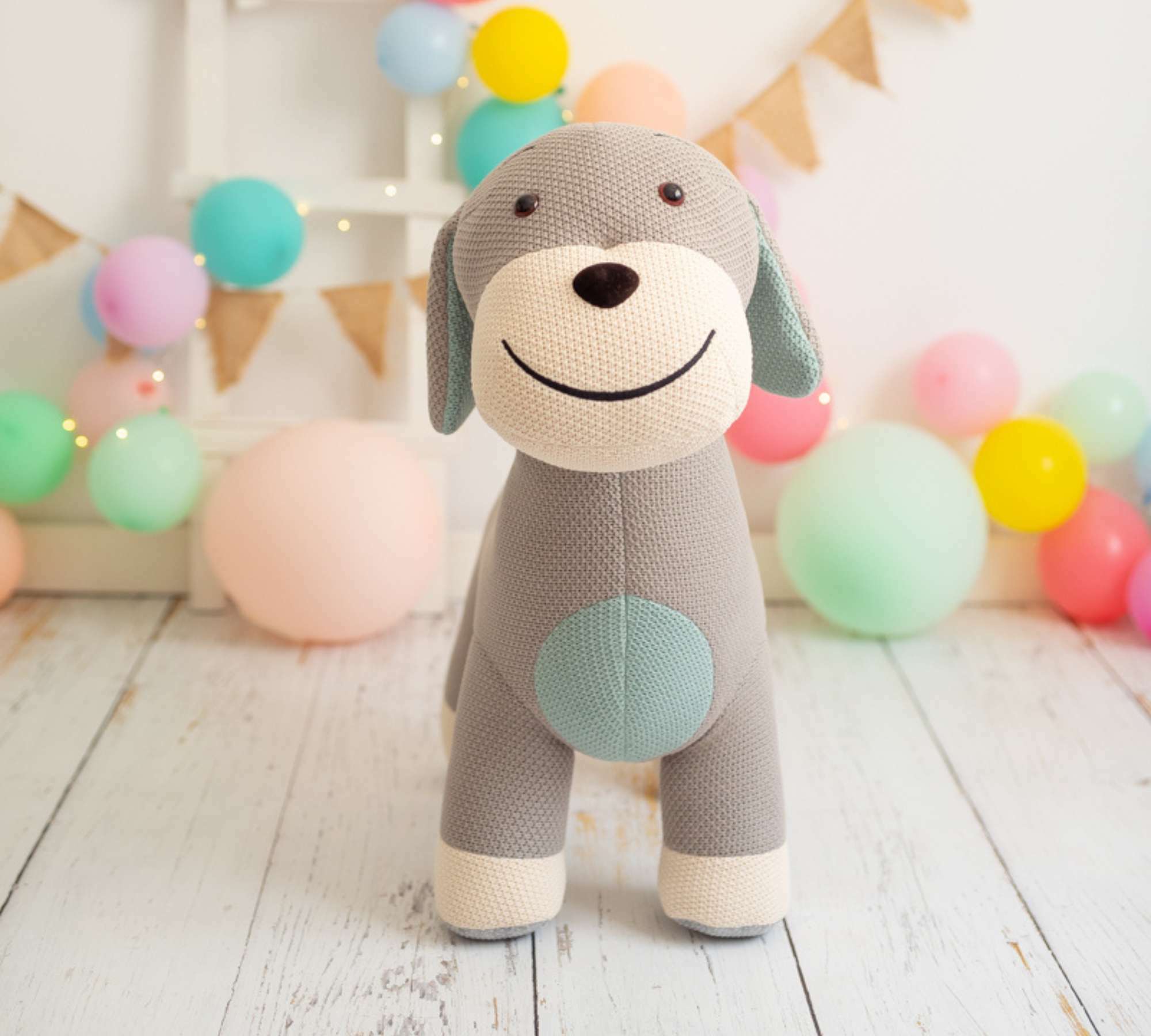 Cocker Maxi plush toy cotton wood grey 3