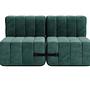  2-Sitzer Modulares Sofasystem Curt 4er-Set Grün 0