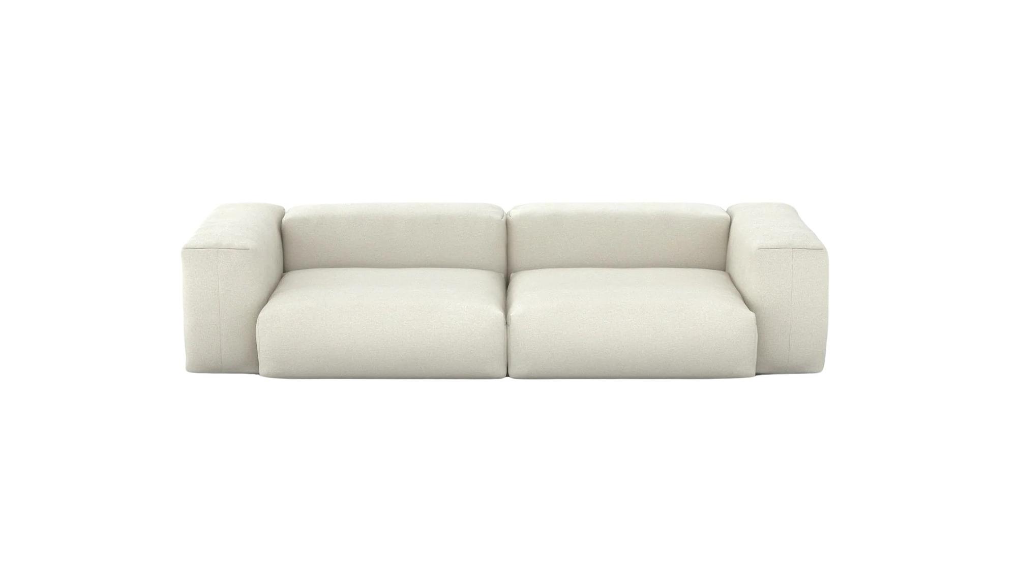 Medium 2-seater outdoor sofa Linen Beige 0