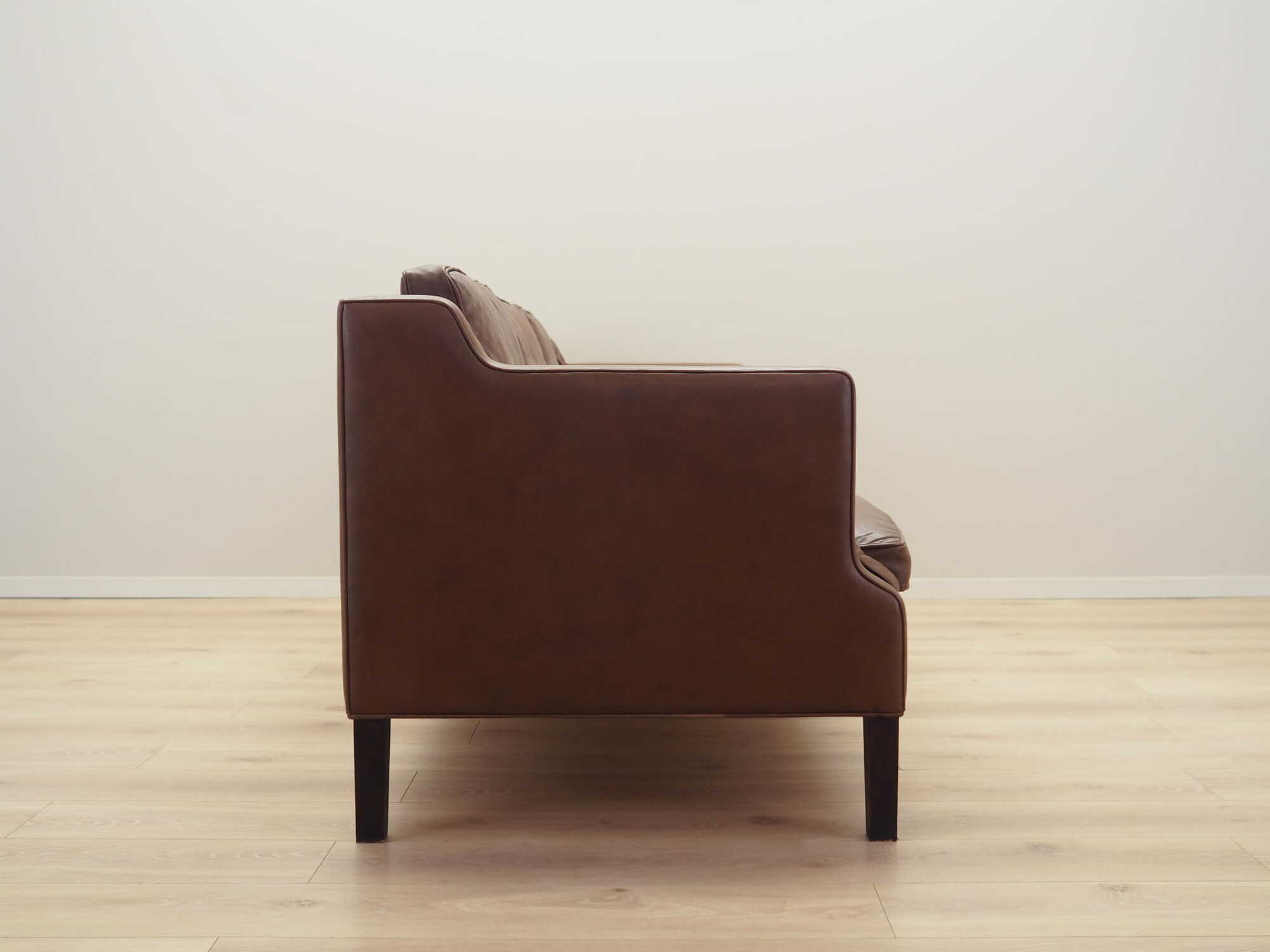 Vintage Sofa Leder Braun 1970er Jahre 6