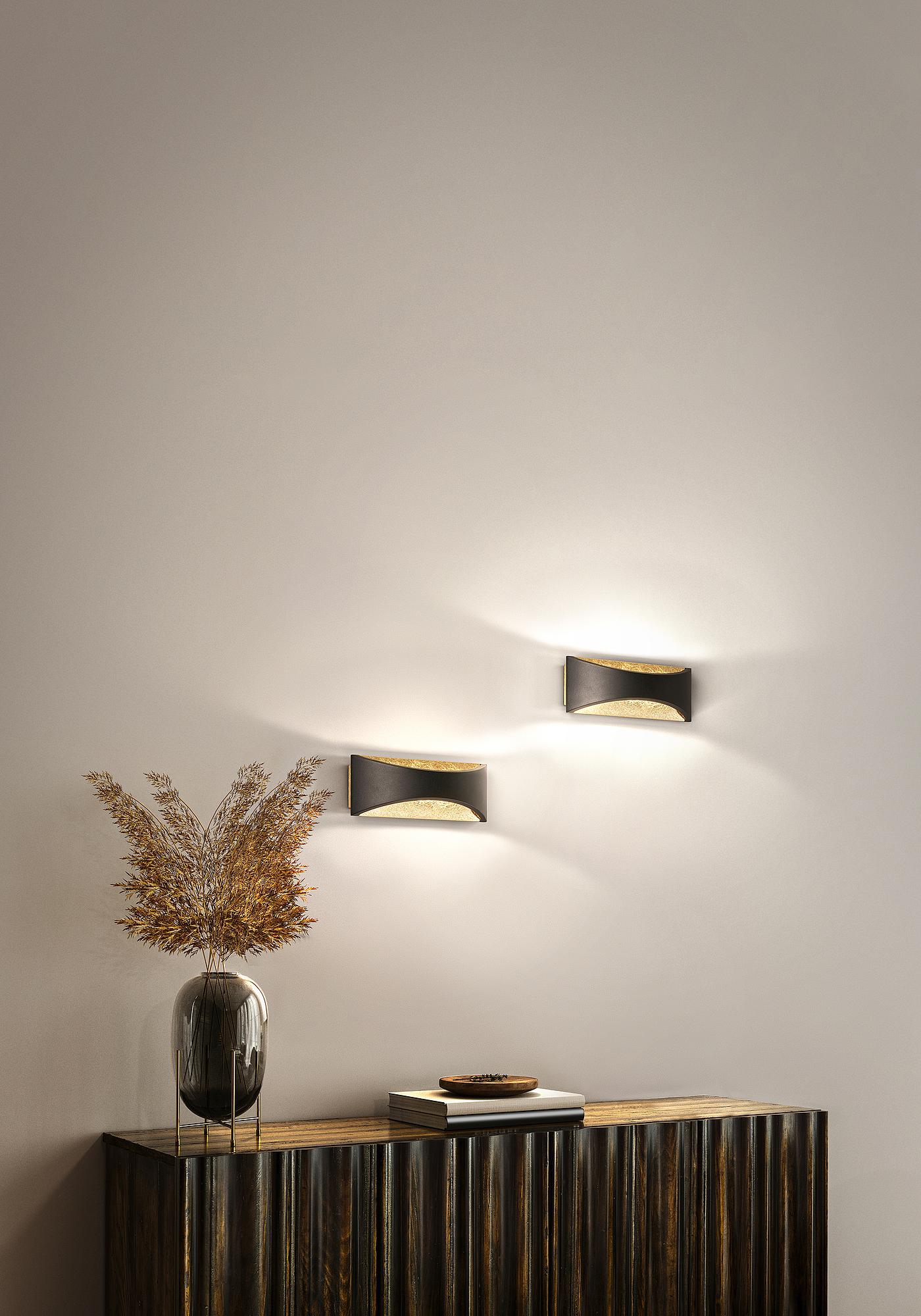 Rio LED-Wandleuchte Eisen Acrylglas 1-flammig 2