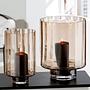 Windlicht Novus Farbglas Braun 18 x 30 cm 2