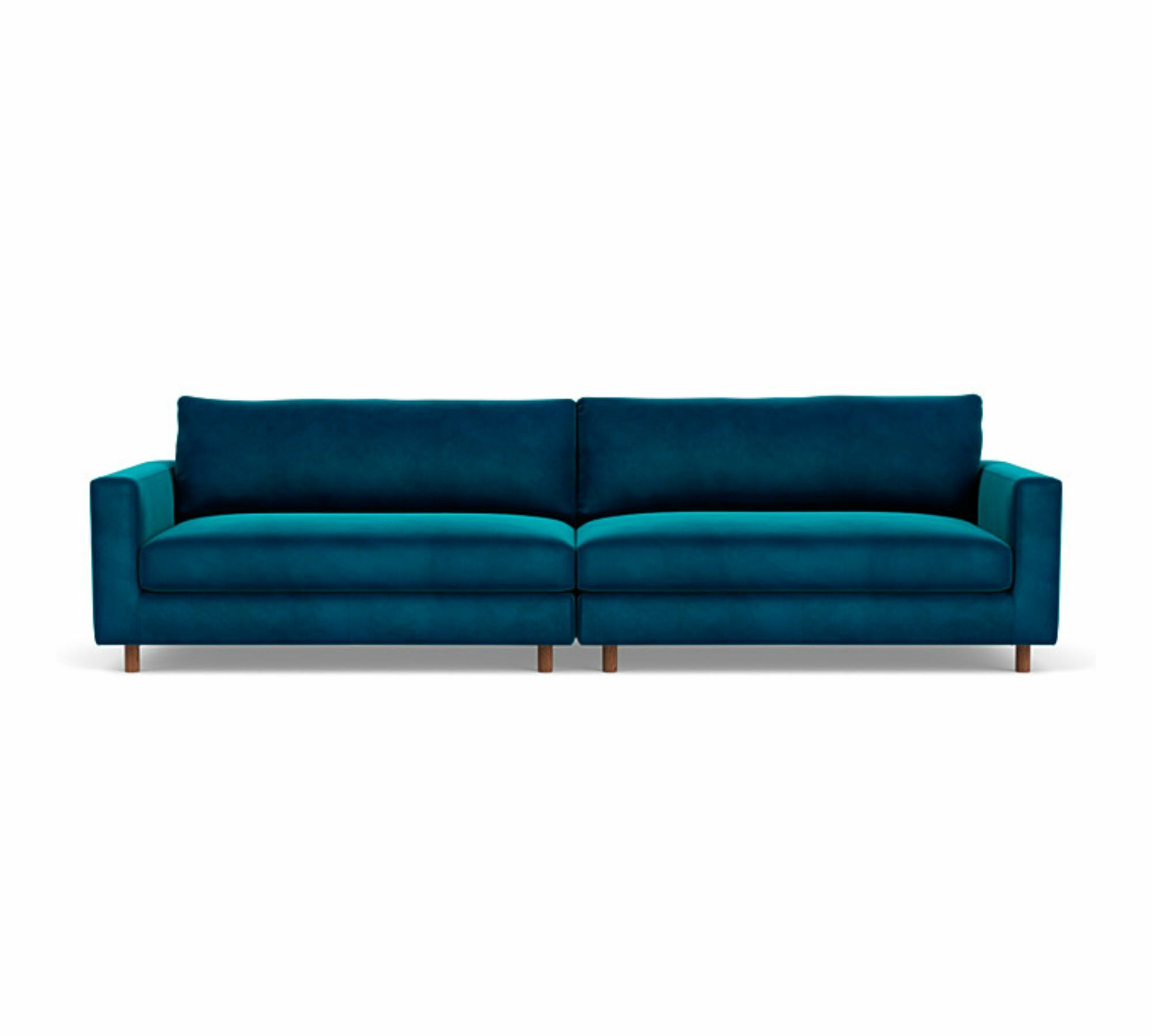 Douglas Sofa 4-Sitzer Velour Lux Petro 0